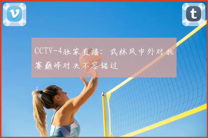 CCTV-4独家直播:武林风中外对抗赛巅峰对决不容错过